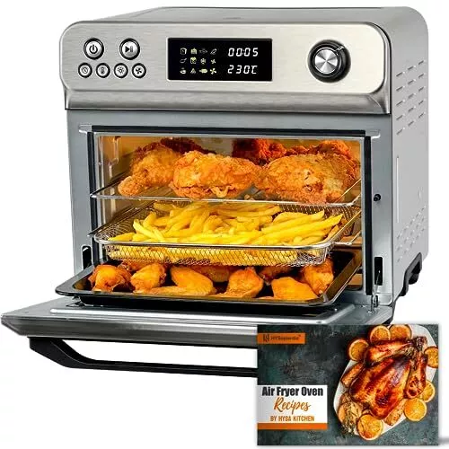 HYSapientia® 24L Heißluftfritteuse xxl，minibackofen mit umluft 1800W ,mini backo