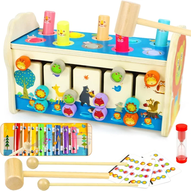 JOUET BEBE 1 an Fille Garcon - 4 En 1 Jeux Bebe Montessori 1 an