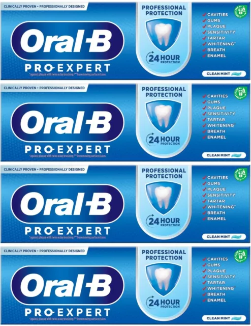 4 dentifricio sbiancante protezione professionale Oral-B Pro Expert nuovo pulito 75 ml