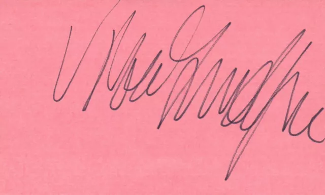 Viveca Lindfors Actress Singer 1976 Sardi's Movie Autographed Signed Index Card