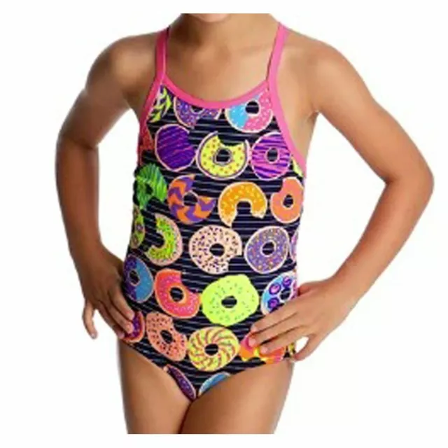 Funkita Dunking Donuts Toddler Girls One Piece Swimwear Beachwear Multicolor