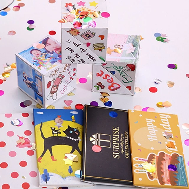 Party Decorations Surprise Jumping Box Cards Creative Bounce Box  Women Girls