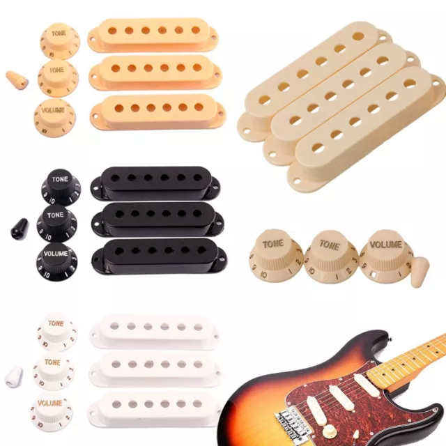 Tone Knobs Caps Pickup Cover Electric Guitar Pick-up Case Switch Tip Shell