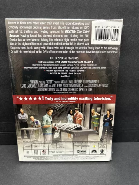 Dexter: The Third Season (DVD, 2008) NEW SEALED 2