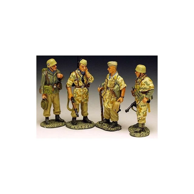 KING & COUNTRY-AK011 / 4 soldats Allemands guerre en Afrique du nord -1941-1943