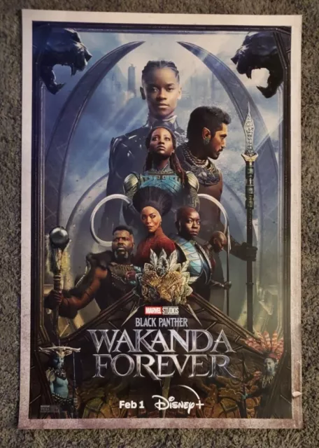 Black Panther Wakanda Forever RARE 27x40 1-Sheet DS Movie Poster Double sided