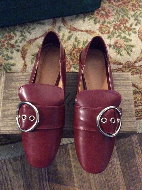 WILADY RED FLAT Buckle Shoes. Brand New. Size 3 36 10.00 PicClick UK