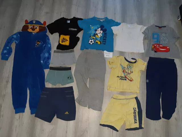 Lot 12 vêtements été bébé garçon 2/3 ans #1 Surpyjama Pat Patrouille Mickey Cars