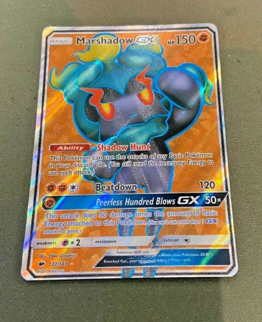 Marshadow GX - 137/147 Burning Shadows (Pokemon) Full Art Ultra Rare