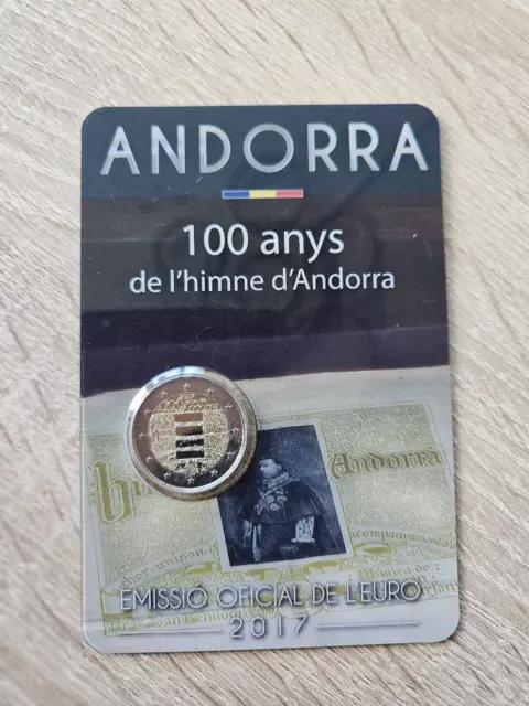 2 Euro Gedenkmünze Andorra 2017 OVP