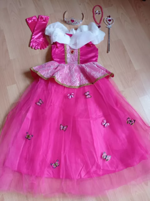 Déguisement Fille Froufrou Milly Costume Âge 6-8 Ans Rose & Boa Plume