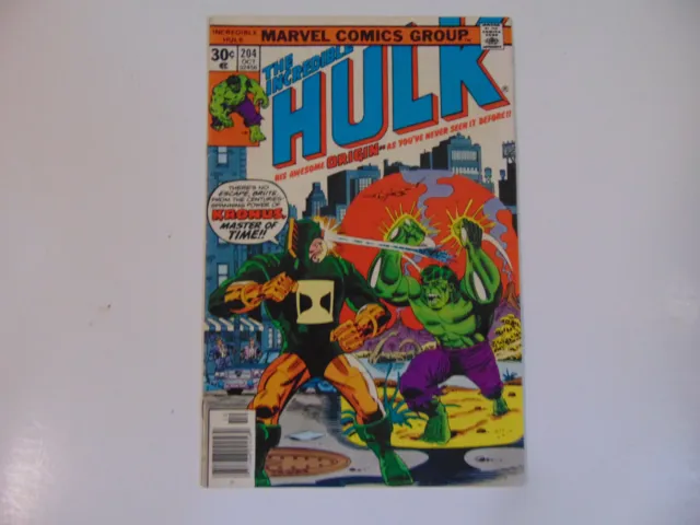 Marvel The Incredible Hulk # 204 Bronze Age Comic Book 1st App Of Kronos VF/NM