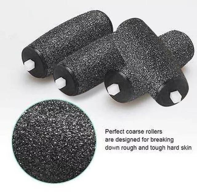 4 x Extra Coarse Hard Skin Remover Refill Rollers Compatible For Scholl Velvet 2