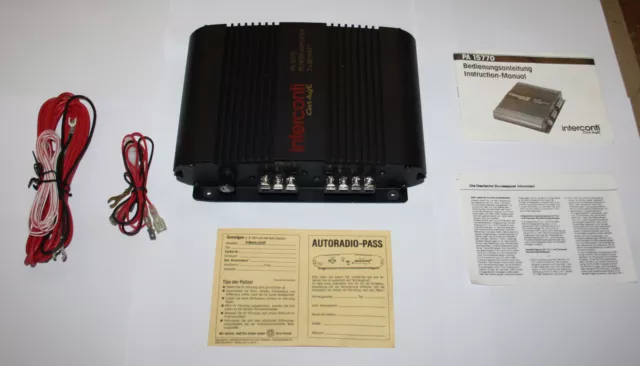 1x INTERCONTI PA 15770 Verstärker HiFi Power Amplifier 2x 80Watt OLDTIMER