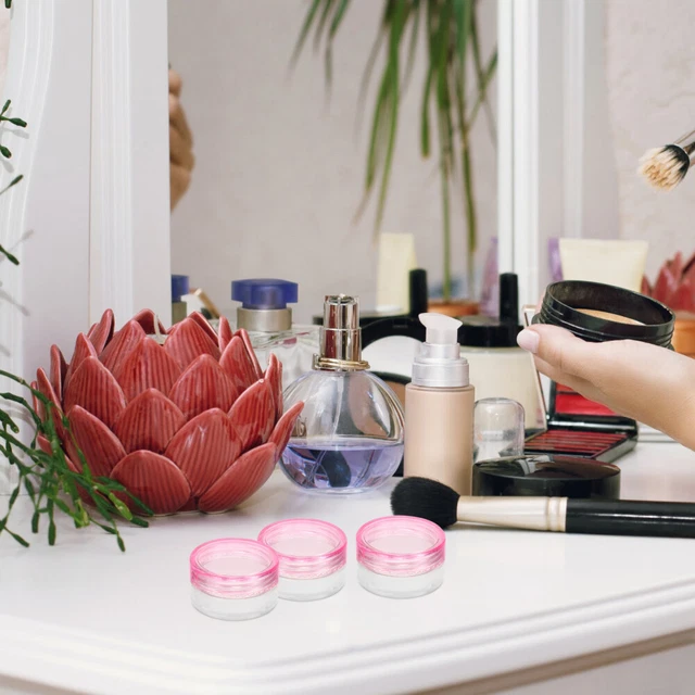 Frasco Vacío De Crema Cosmética Transparente Con Tapa De Madera