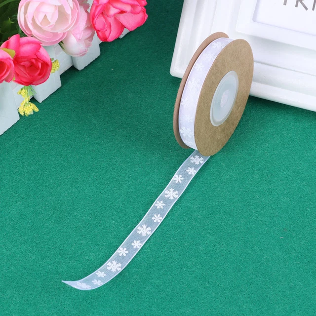 2x Satin Band Weihnachten Baum Bögen Geschenk Verpackung Band Ripsband 8