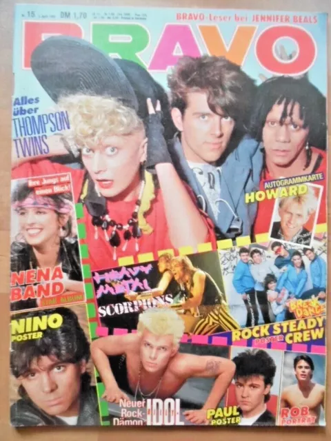 BRAVO 15 - 1984 Thompson Twins Nena Billy Idol Nina Hagen Scorpions Rock Steady