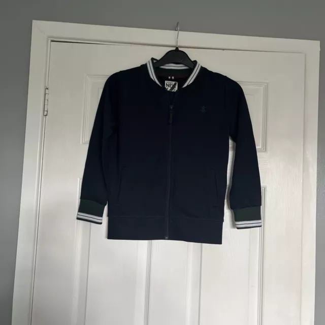 Next Boys Navy Harrington Style Jacket 7 Years Only Worn Once