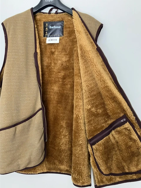 Gilet Con Cerniera Da Barbiere Inutilizzato In Pelliccia Calda Indossato Da Solo O Cerniera In Fodera Per Giacca