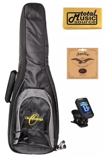 Oscar Schmidt Soprano Ukulele Accessory Bundle, OSC UKE SPACK