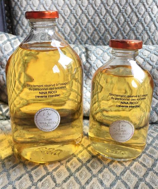 Rare lot de deux bouteilles pleines de L’AIR du TEMPS de NINA RICCI