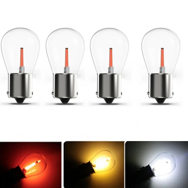 4x Cars 1156 BA15S COB LED Taillight Turn Signal Bulb Light Lamp Brake-Light 12V