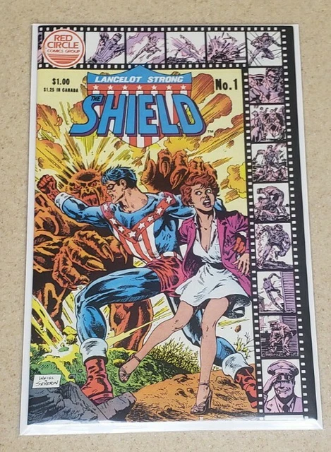 Lancelot Strong The Shield Comic Book #1 Archie 1983 Bagged with Board