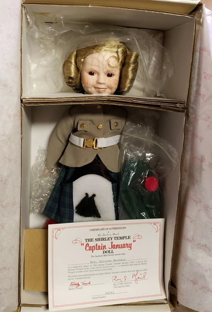 Danbury Mint Porcelain Shirley Temple "Wee Willie Winkie" Doll