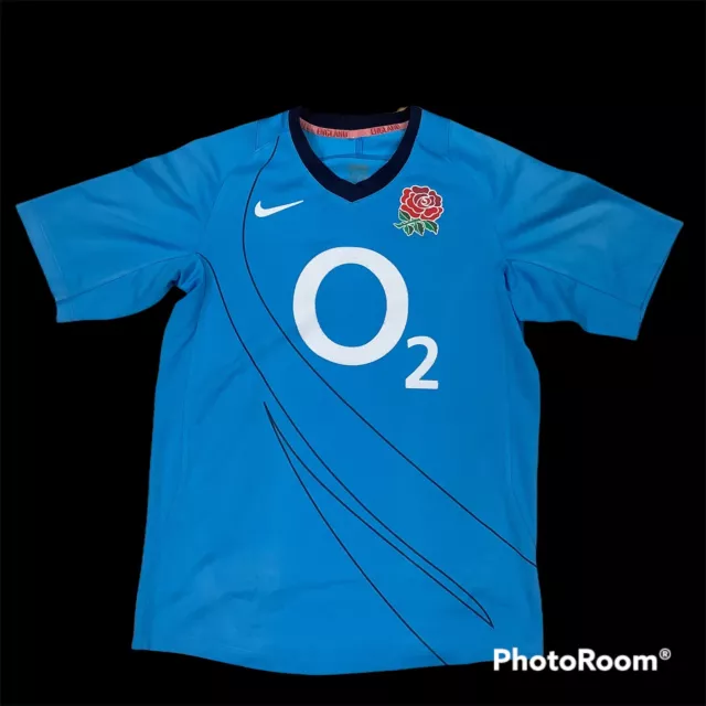 ENGLAND RUGBY SHIRT Union 02 Pro Fit Rugby Turquoise M-L Youth Nike 1 £ ...