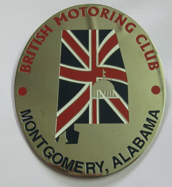Britannique Automobile Club Montgomery, Alabama Voiture Gril Badge Emblème Logos