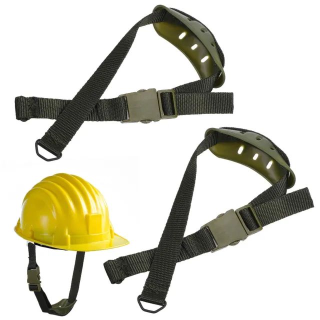 2 Pcs Universal Hard Hat Chin Strap Adjustable Helmet Chin Strap Universal Hook