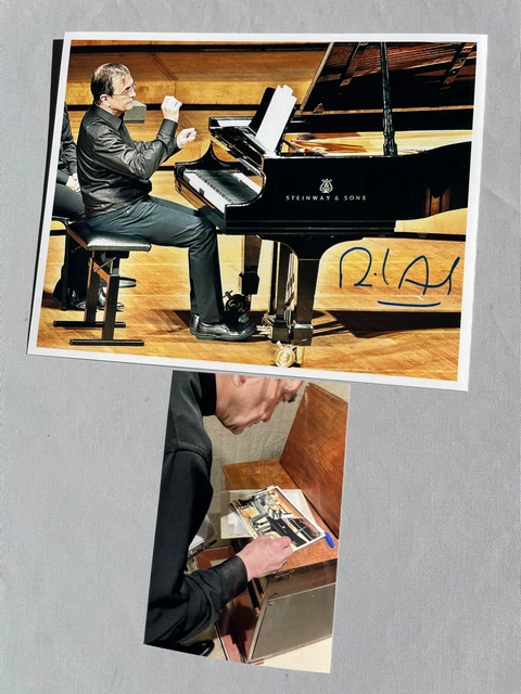 PIERRE-LAURENT AIMARD pianist in-person signed photo 8x10 autograph +proof photo