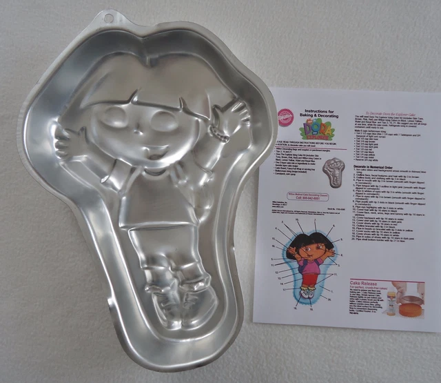 DORA THE EXPLORER Cake Pan Nick Jr Girl Instructions 21056300 Wilton