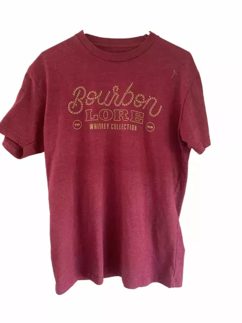 Bourbon Lore Whiskey Collection Mens L Red Short  Sleeve T-shirt