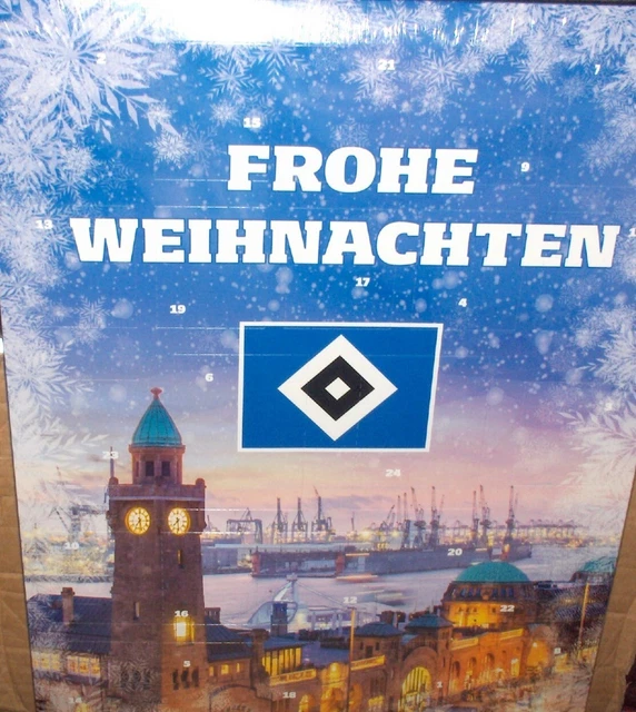 HSV HAMBURG 2024 Adventskalender mit Schokolade 176,95 Euro/Kg Neu ...