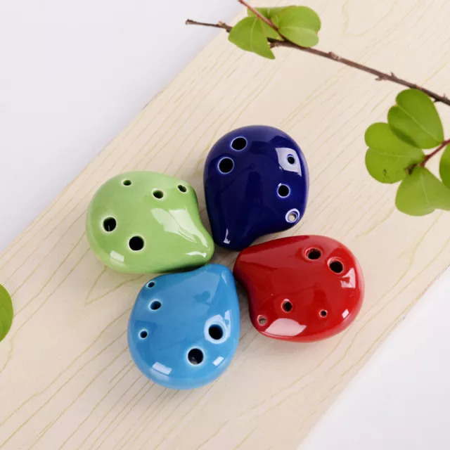 1pz Flauto Ocarina Colorato 6 Fori Soprano C Ceramica Flauto Ocarina Of Time