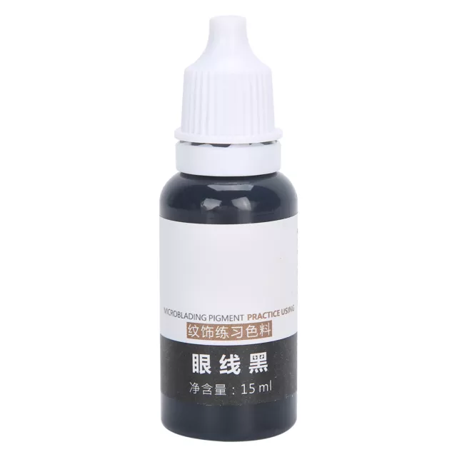 (Black)15ml Eyebrow Eyeliner Tattoo Pigment Microblading SemiPermanent IDS