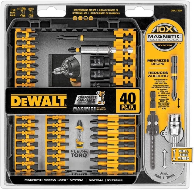DEWALT DWA2NGFT40IR Impact Drill Bit Set - 40 Piece