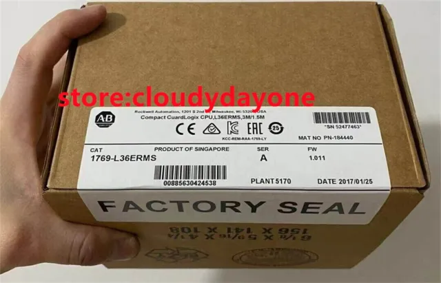 New Factory Sealed AB 1769-L36ERMS / A CompactLogix 3MB Motion Controller