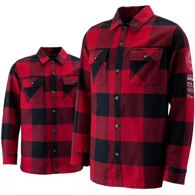 Boys Long Sleeve Brushed Cotton Flannel Check Shirt