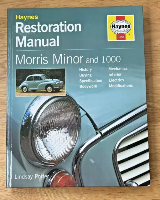 Morris Minor and 1000 Haynes Restoration Manual H696 by Lindsay Porter VGC