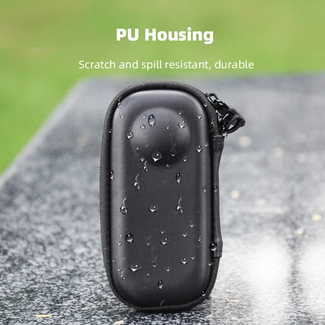 Hard Shell Case PU Carrying Case for Insta360 One X3/2 (Black) 3