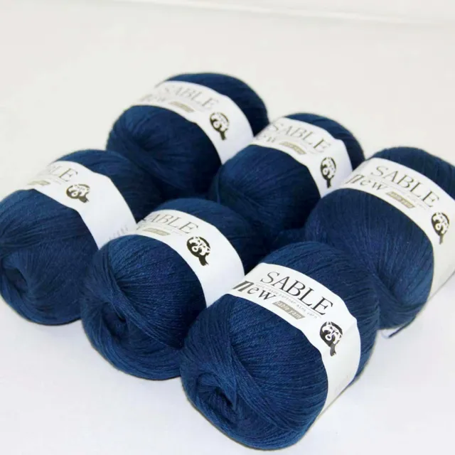 Sale 6X50gr Balls Super Warm Pure High Cashmere Blankets Rugs Crochet Yarn 20
