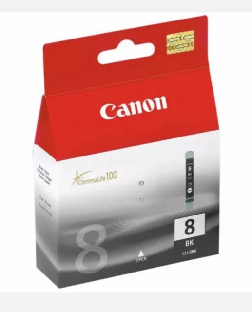 Cartouche d'encre CANON 8 NOIR CLI-8BK *Neuf sous emballage, authentique*