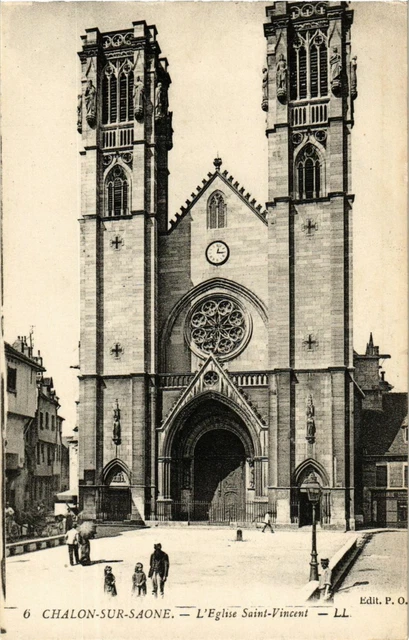 CPA Chalon sur Saone L'Eglise Saint-Vincent FRANCE (954116)