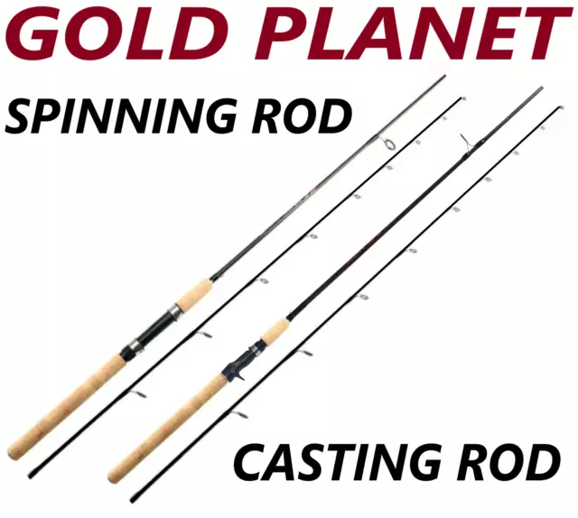 Fishing Pole Spinning Casting Rod Carbon Fiber Portable Medium Fast Lightweight