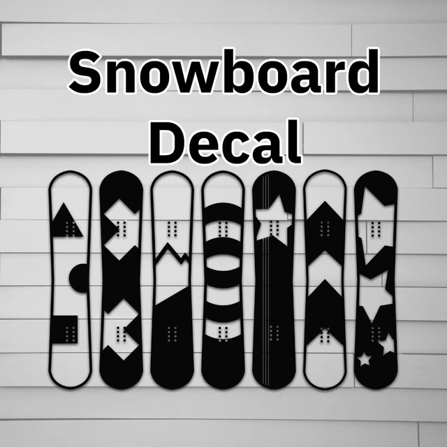 Snowboard Decal, sticker, snow board, mountains, winter, skiing, Car, Window, La