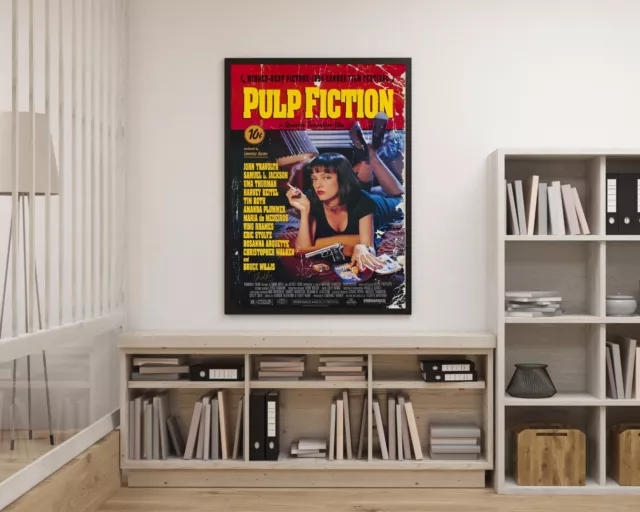 Pulp Fiction (1994) Movie Film POSTER Plakat Uma Thurman John Travolta #285 3