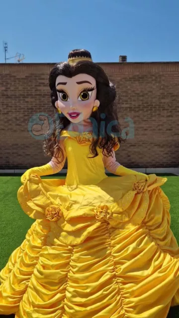 Mascotte Principessa Belle Deluxe de la Bella e La Bestia costume professionale 2