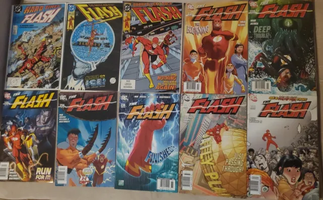 The Flash Comic Book Lot Of 10 DC Comics